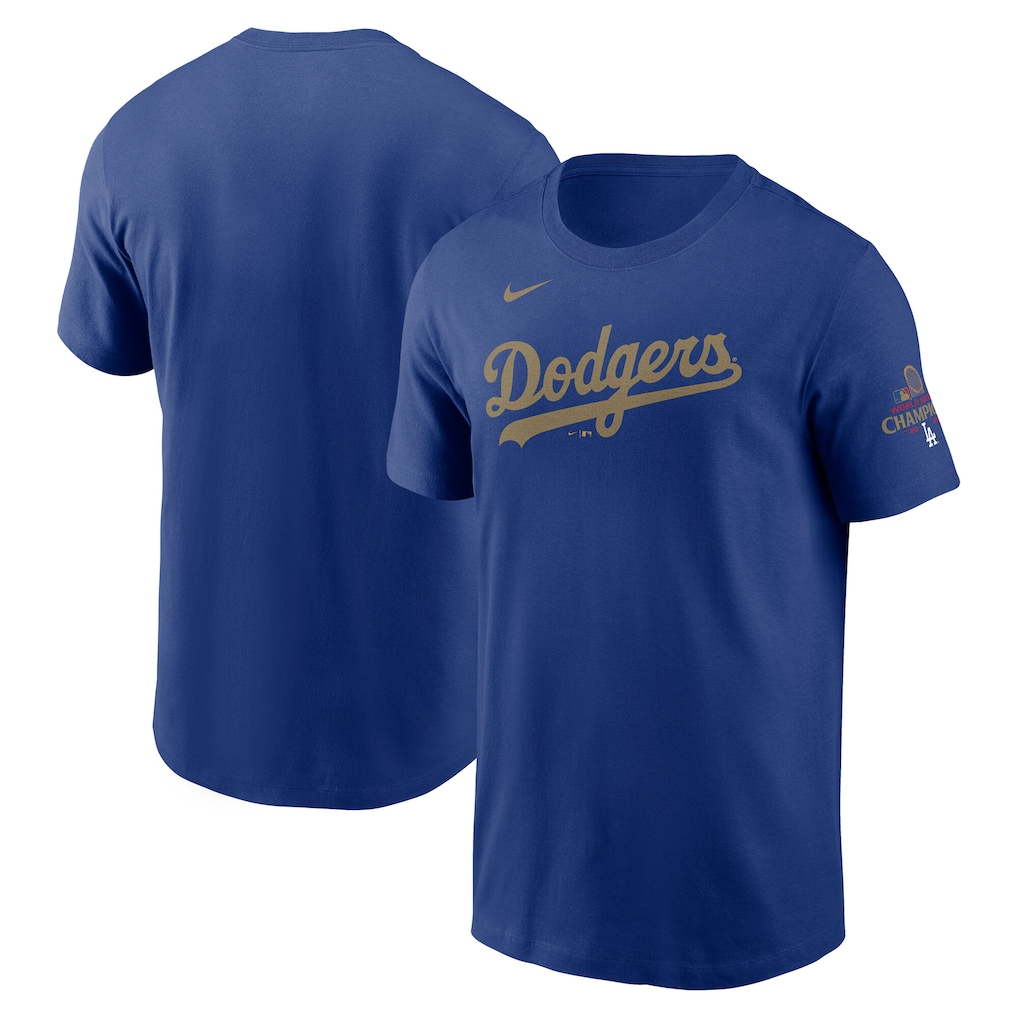 Men Los Angeles Dodgers blank blue MLB 2025 Tshirt style 9